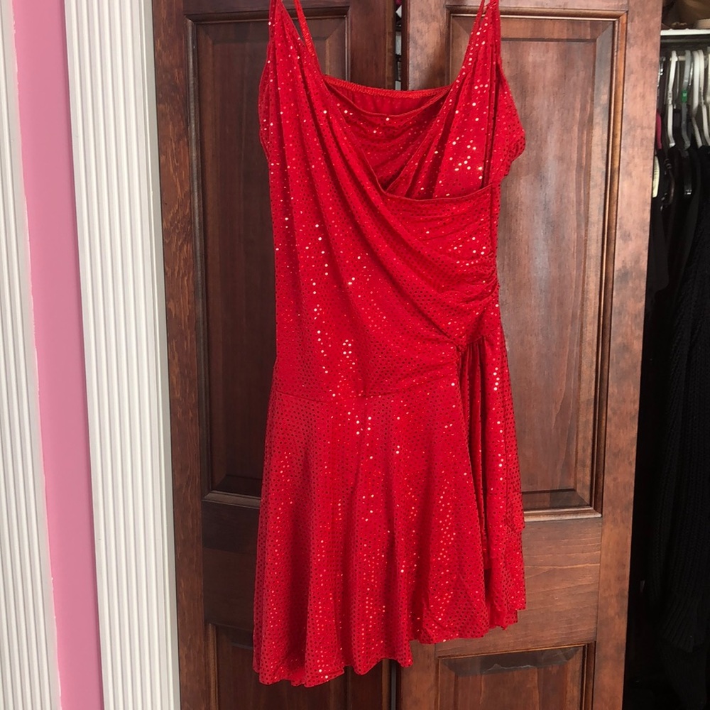 Sparkly red dress dance costume